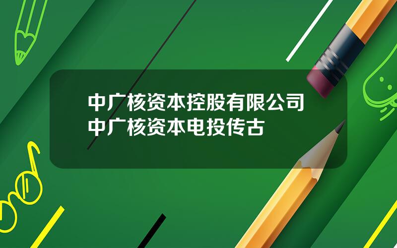 中广核资本控股有限公司 中广核资本电投传古